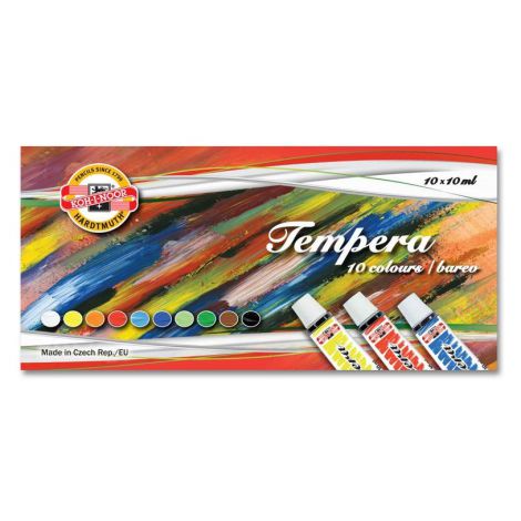 Farby Tempera Koh-i-Noor 10 kolorów x 10ml